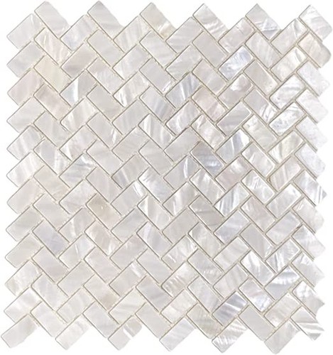 Herringbone shell mosaic - herringbone,