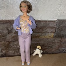 Mattel Happy Family BARBIE Grandma  Rare Lunettes Grand Mère Grandmother Chien