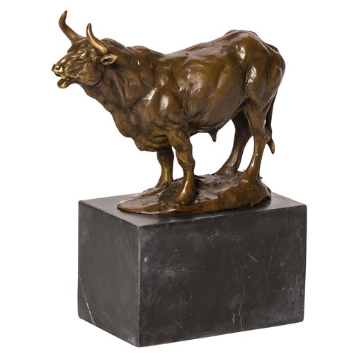 Bronze sculpture bull ox - bronze, bull,