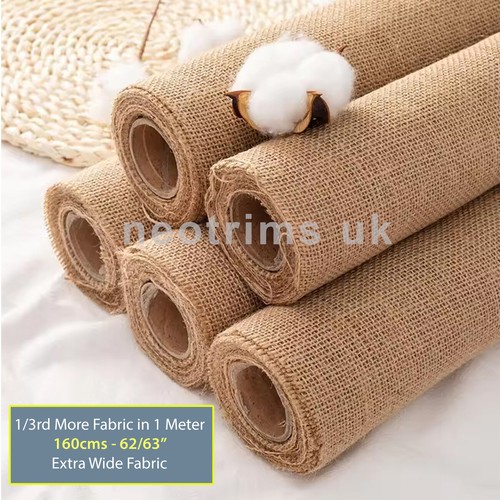 Natural hessian fabric extra - natural,