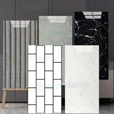 60X Thick PVC Marble Tiles Wall Sticker Self Adhesive Stick On Kitchen Bathroom