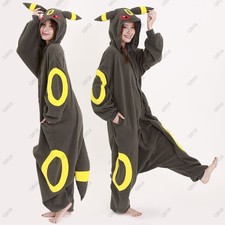 SAZAC Pokemon Umbreon Fleece Kigurumi Costume Unisex Holloween Cosplay Party