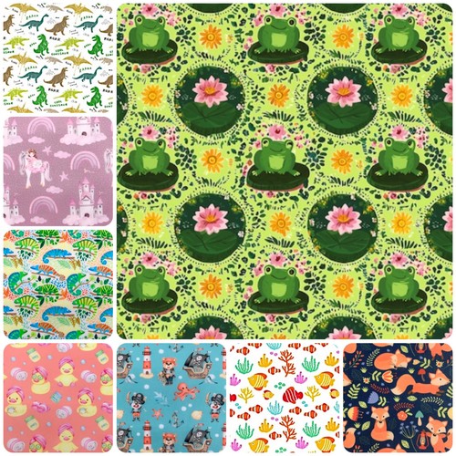 Poly cotton fabrics - cotton, animals