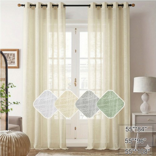 Voile panel net - panel, lined
