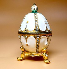 Fabergé Style White Enameled