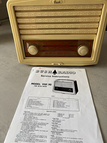 Bush vhf vintage radio set - radio,