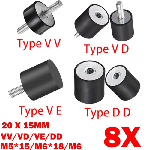 15mm m5 m6 rubber - x,