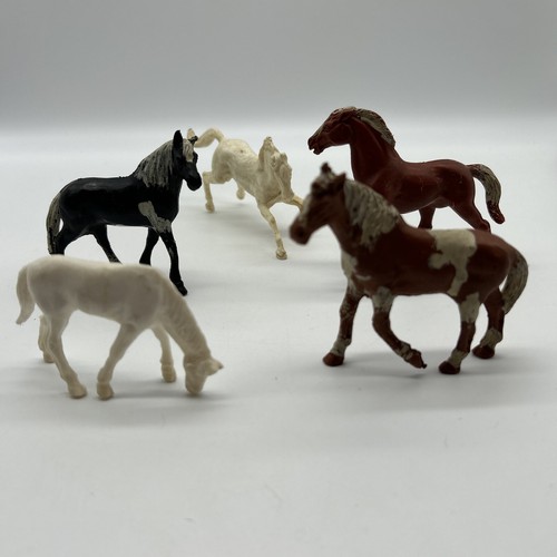 Vintage toy plastic - toy, horses