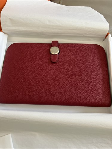 Hermes red dogon - duo, leather