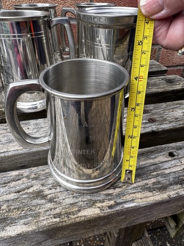 Pewter tankard engraved - pewter,