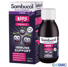 Sambucol Natural Black Elderberry for Kids Vitamin C Immune Supplement 120ml