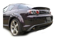 For Mazda Rear Spoiler Lip RX8 Rx 8 2003-12 Black Gloss Tear BAR Spoiler