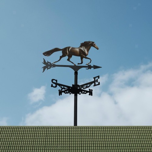 Horse metal weathervane wind - metal,