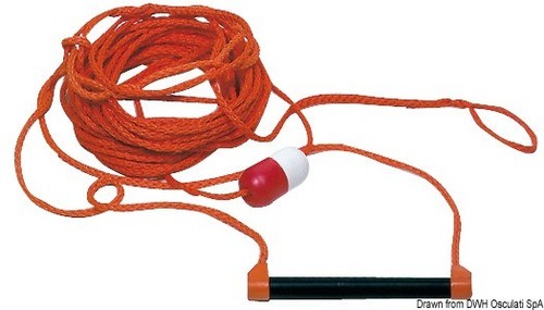 Water ski tow rope - tow, with
