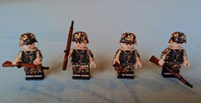 WW2 German Infantry Squad (4x) – Custom Military Minifigures Battle Pack