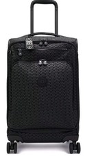 NEW Kipling Youri S Signature 55cm 33L Black Cabin Hand Luggage Trolley  rrp£195
