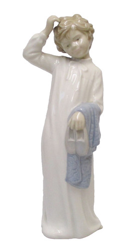 Tall lladro nao figure boy - of,