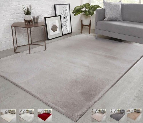 Natural faux rabbit - rabbit, rug