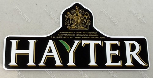 Hayter lawnmower stickers - hayter,