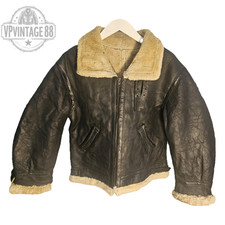 Vintage B3 B-3 Black Shearling