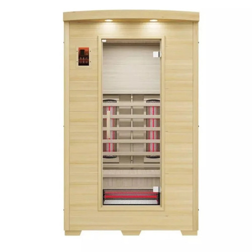 Indoor infrared sauna person - sauna,