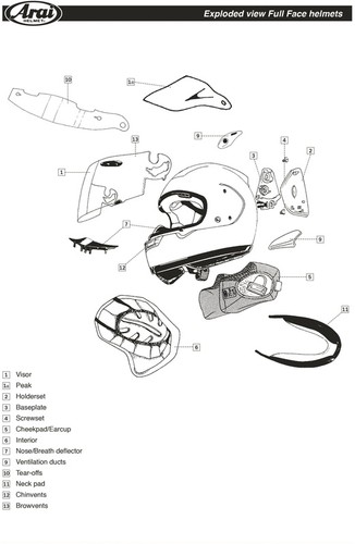 Arai chin vent for - arai,