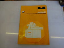 Hardinge HC turret lathe brochure + tooling