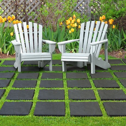 Garden stepping stone recycled - garden,