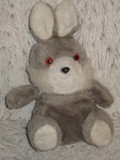 Plush large 32cm grey rabbit