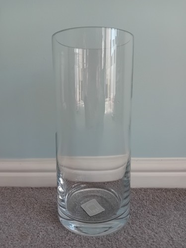 Clear glass vase brand new - clear,