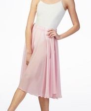 BASILICA DANCEWEAR BAW0714 PACCIA LONG PRACTICE CHIFFON SKIRT - PINK