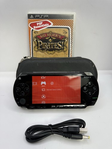 Sony psp 1000 black handheld - sony, psp-1000