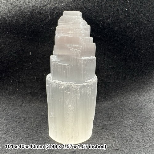Selenite tower 10cm natural - selenite,