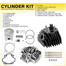 Fits Yamaha PW80 PY80 Top End Piston Barrel Gaskets Head Rings 80cc Cylinder Kit