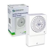 Lowenergie 24hr Mechanical Wall Timer Switch 3000w Immersion Heater & Lighting