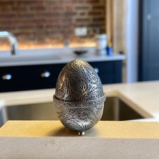 Vintage AE Williams Pewter Egg