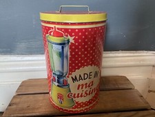 French vintage "Ma Cuisine" style biscuit barrel