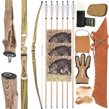 60" 62" 64" Takedown Longbow Set 20-50lbs Traditional Bow Archery Hunting RH LH