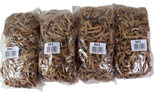Elastic natural rubber bands - natural,