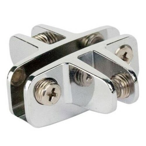 Glass clamp way - glass, 4-way