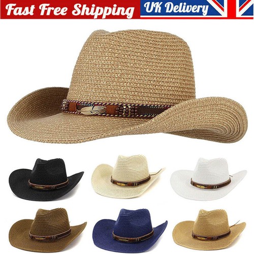 Straw cowboy hat - hat, men