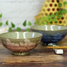 Kutani Ware Rice Bowls Stylish