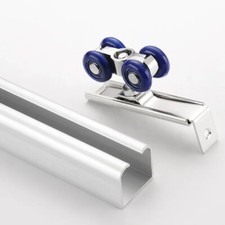 2pcs/set Sliding Door Roller Hardware Slide Doors Pulley 4/8 Wheels Rail Tr-m'