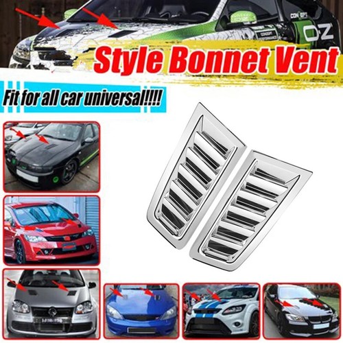 2pcs chrome car engine hood - chrome,