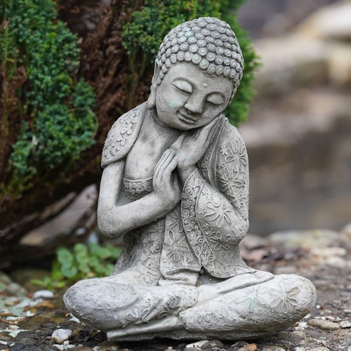 Peaceful buddha stone - stone, statue