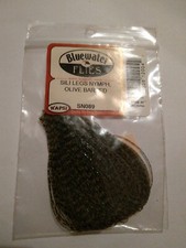 Fly fishing bluewater flies sili legs Nymph Olive Barred pre-owned unused