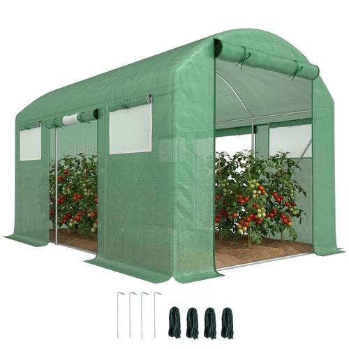 Outsunny polytunnel greenhouse - polytunnel,