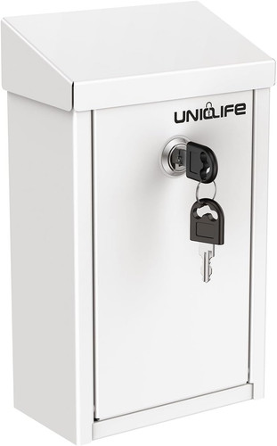 Secure wall mounted key drop - wall-mounted,