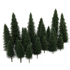 40pcs Model Pine Trees Deep