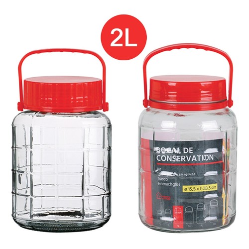 Large clear glass jar food - large,